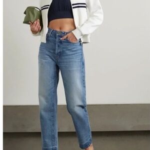 Frame Le Mec High Rise Straight Jeans in Cadence Size 25